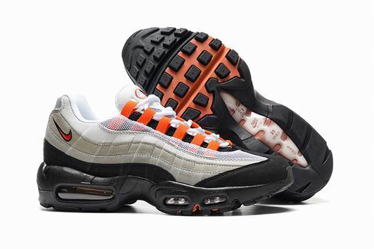 (image for) Nike Air Max 95 Black Grey Orange Men's Shoes-42
